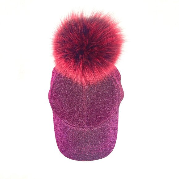NWT Jocelyn Red Fox Bon Bon Lurex Hat/Baseball Hat Jach -25 hat $150 main image 2